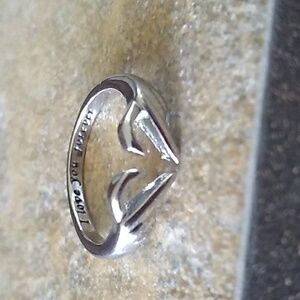 Silver Heart Promise Adjustable Ring
